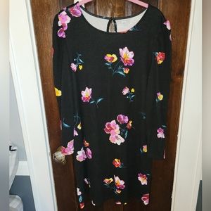 Old Navy Black Floral Dress